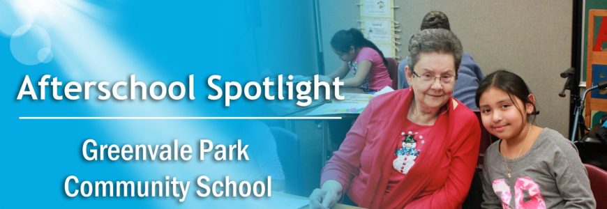 The Afterschool Spotlight features a woman and her daughter from the Greenvale Park Community School as its main focus.