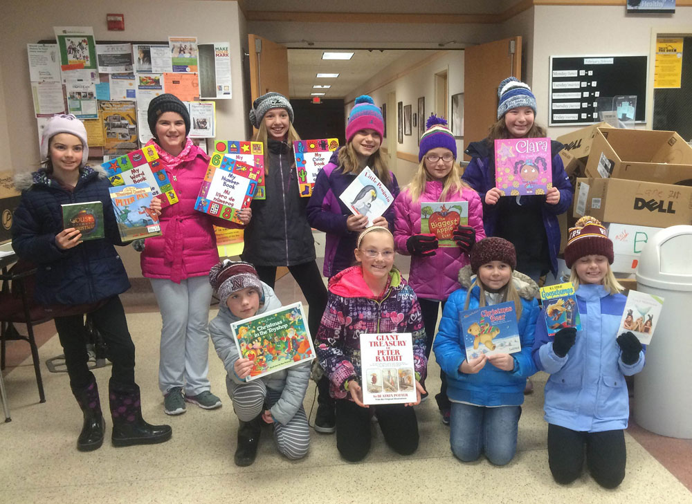 Bridgewater Elementary Book Drive Collects Over 1,000 Books